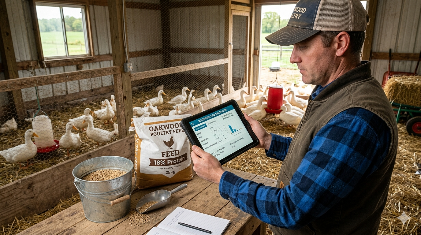 Калькулятор рациона для водоплавающей птицы