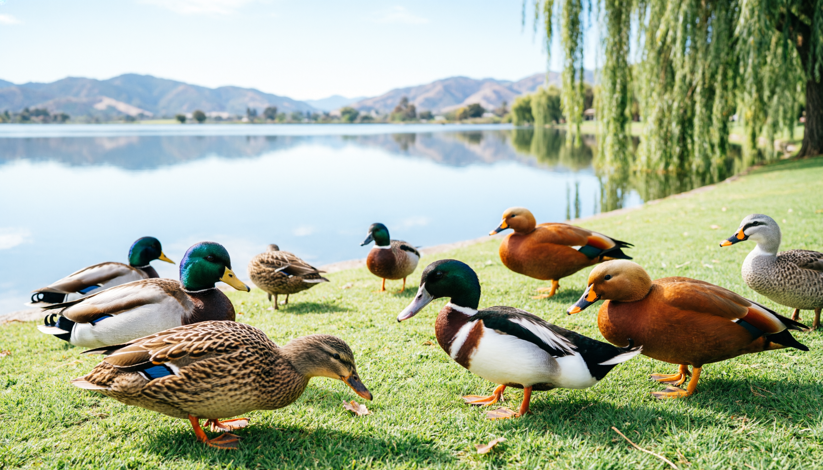 Породы уток для домашнего разведения: пекинская, мулард, индийский бегун, хаки-кемпбелл